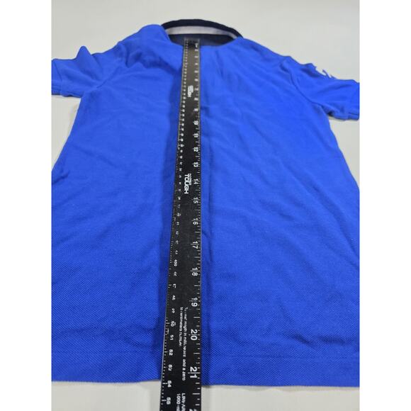 Polo Ralph Lauren Rugby Shirt Boys 7 Big Pony Crest #3 Blue Crest Striped - Picture 5 of 6